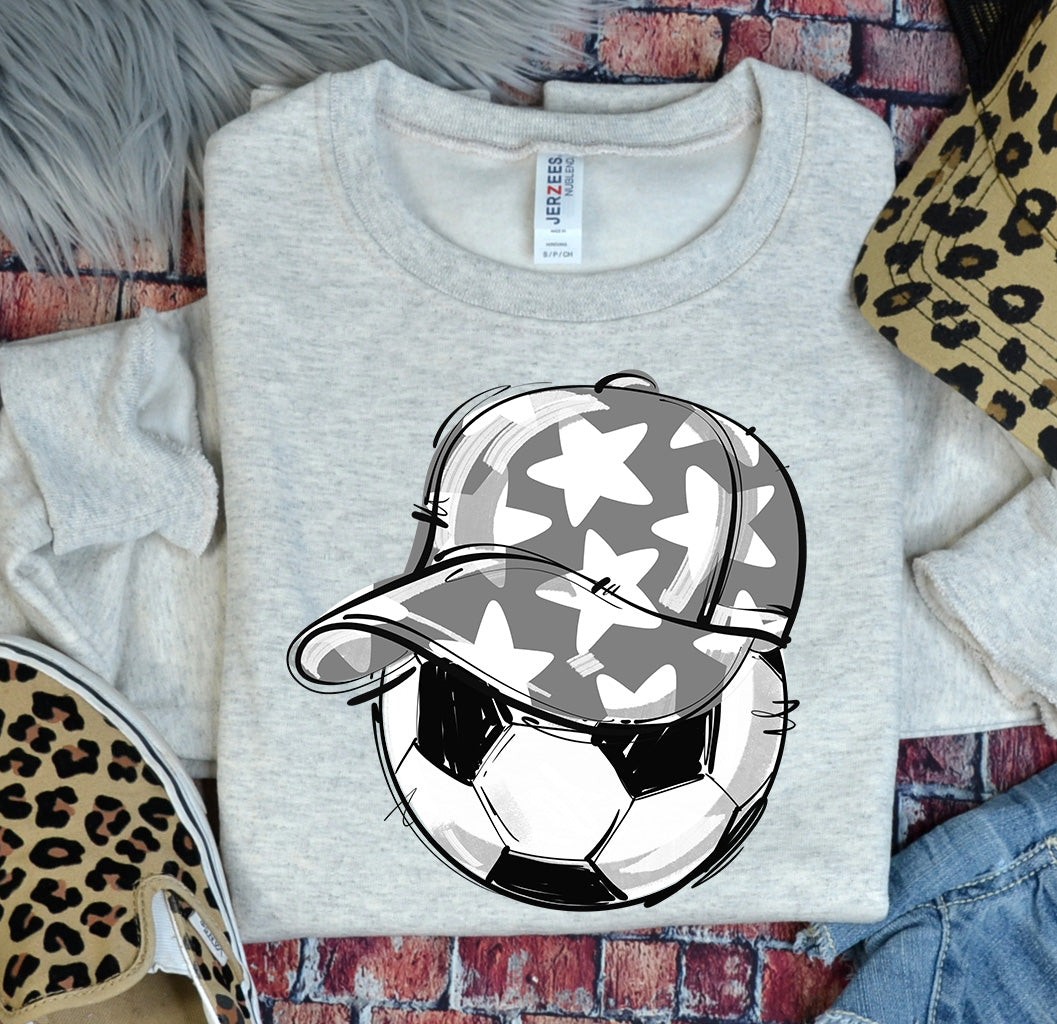 GRAY PLAY BALL HAPPY FACE SOCCER