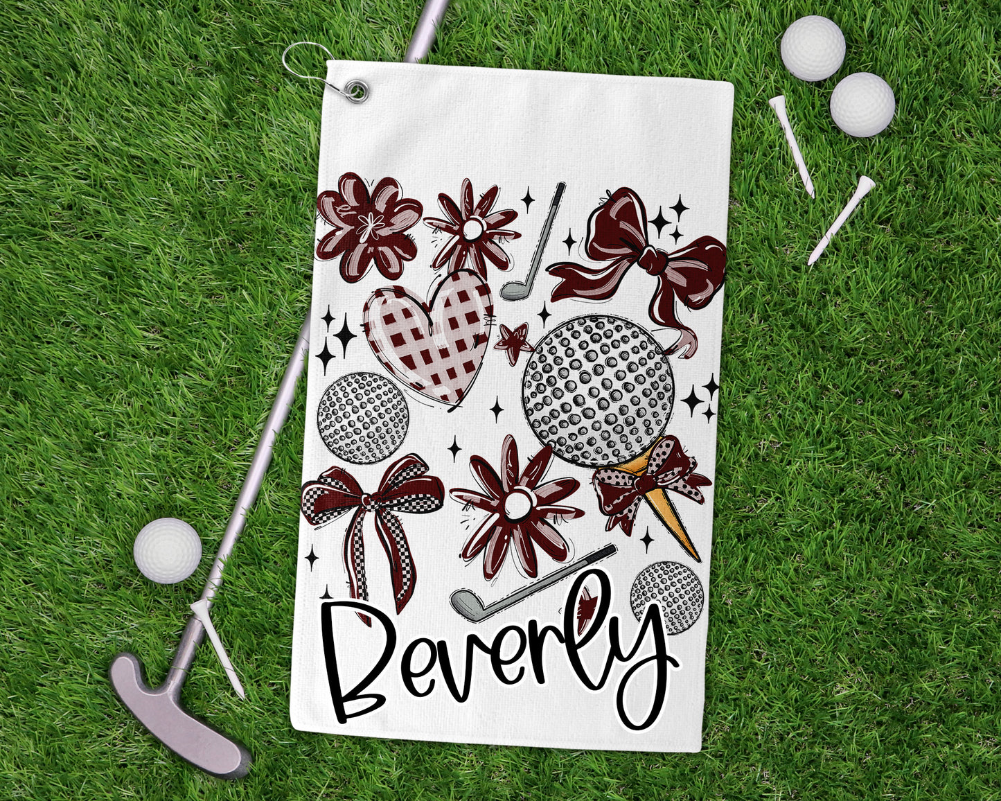 MAROON PLAY BALL GOLF COLLAGE