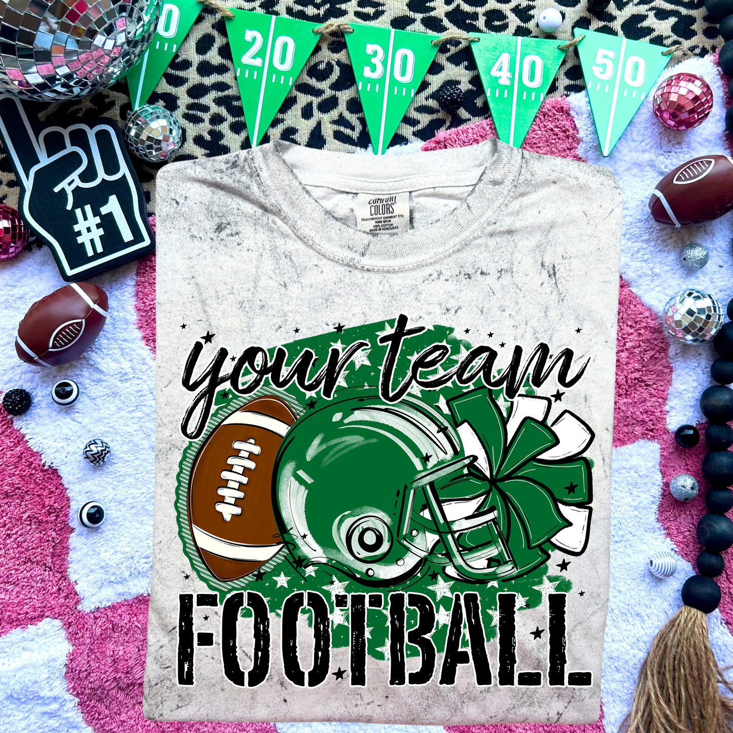 STARS FOOTBALL KELLY GREEN