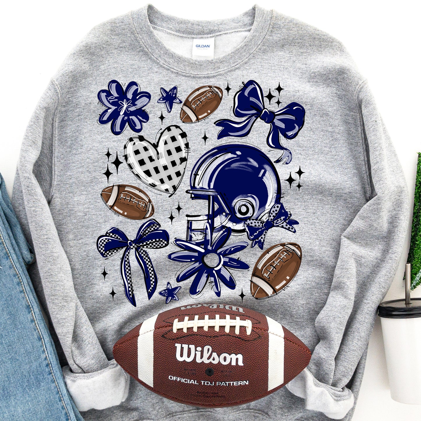 NAVY PLAY BALL FOOTBALL COLLAGE