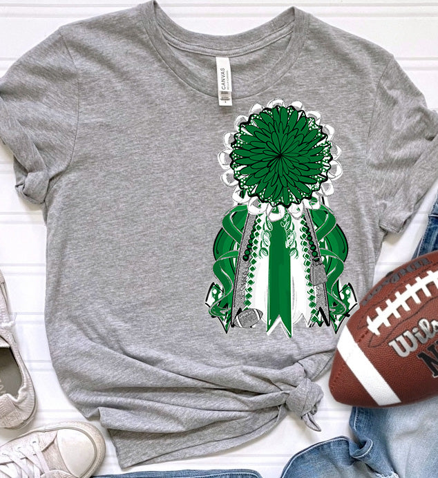 Mums the Word - Homecoming Mum - KELLY GREEN SILVER