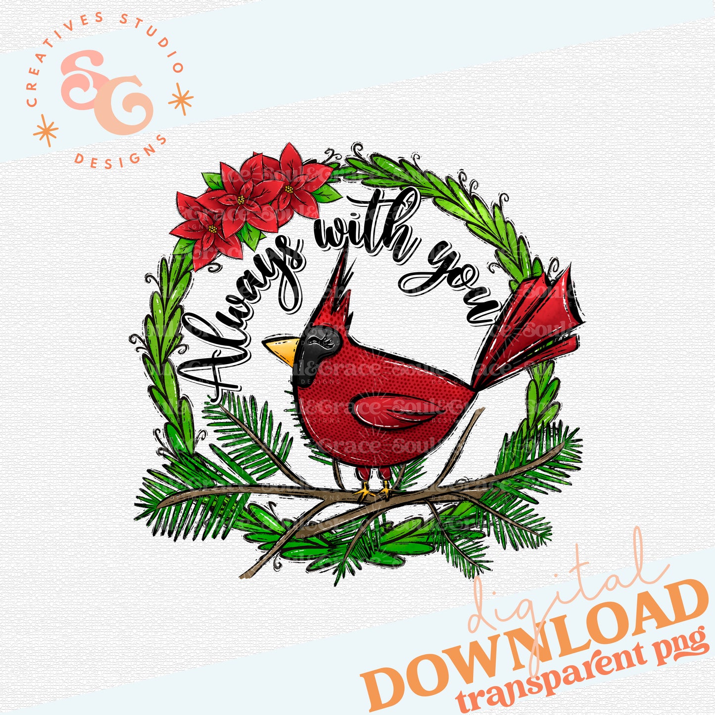 Always With You - Christmas Cardinal