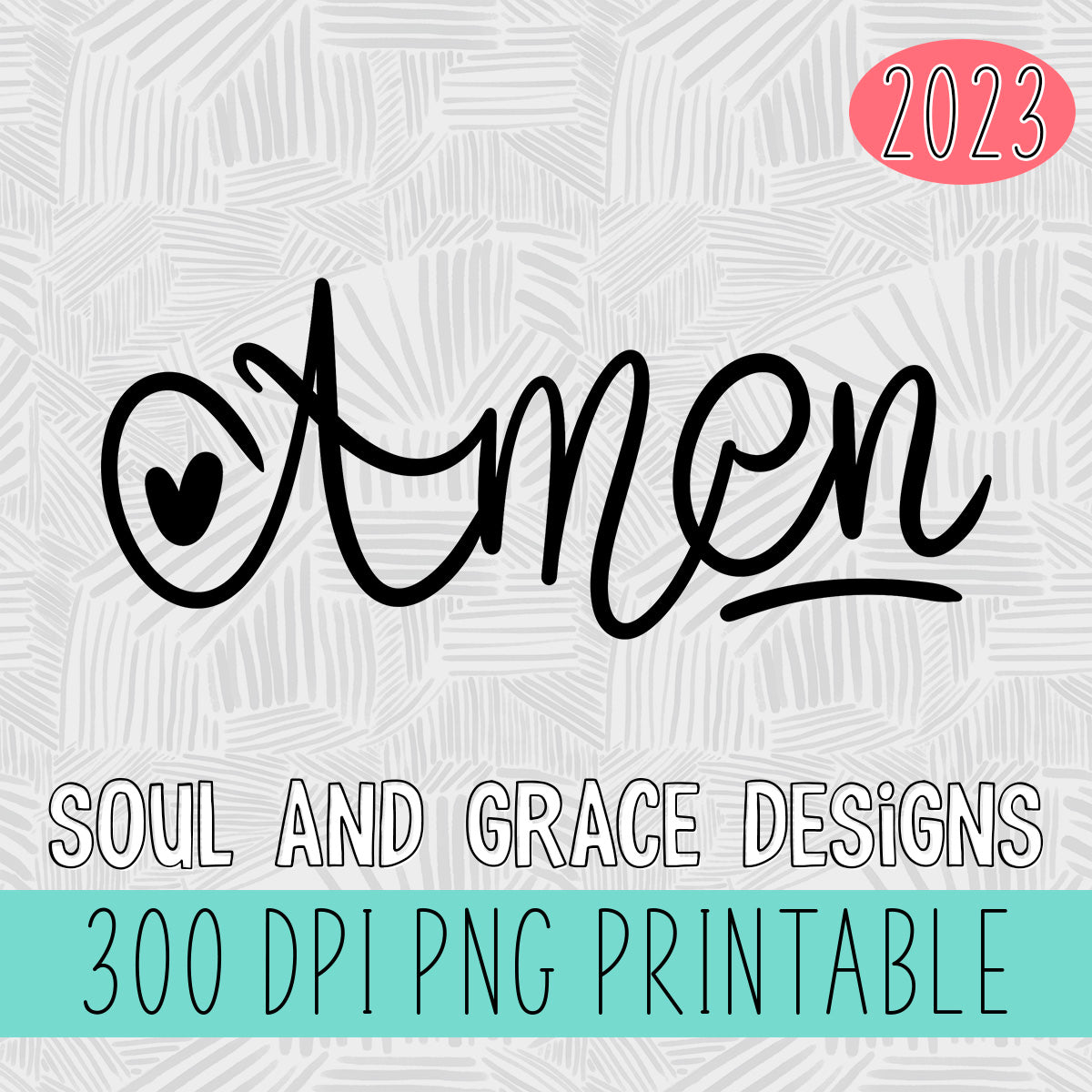 Amen Hand Lettered