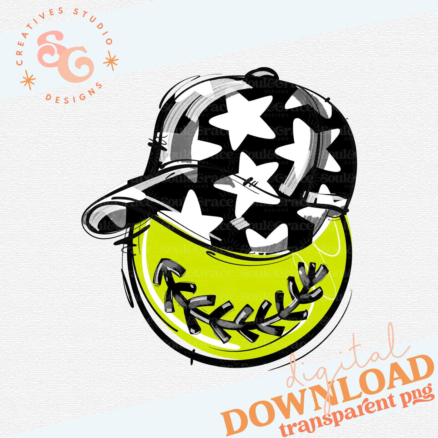 BLACK PLAY BALL HAPPY FACE SOFTBALL