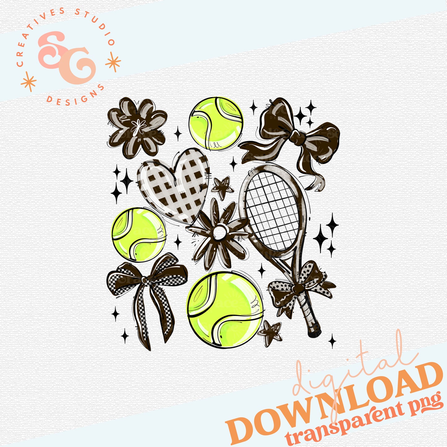 BROWN PLAY BALL TENNIS COLLAGE