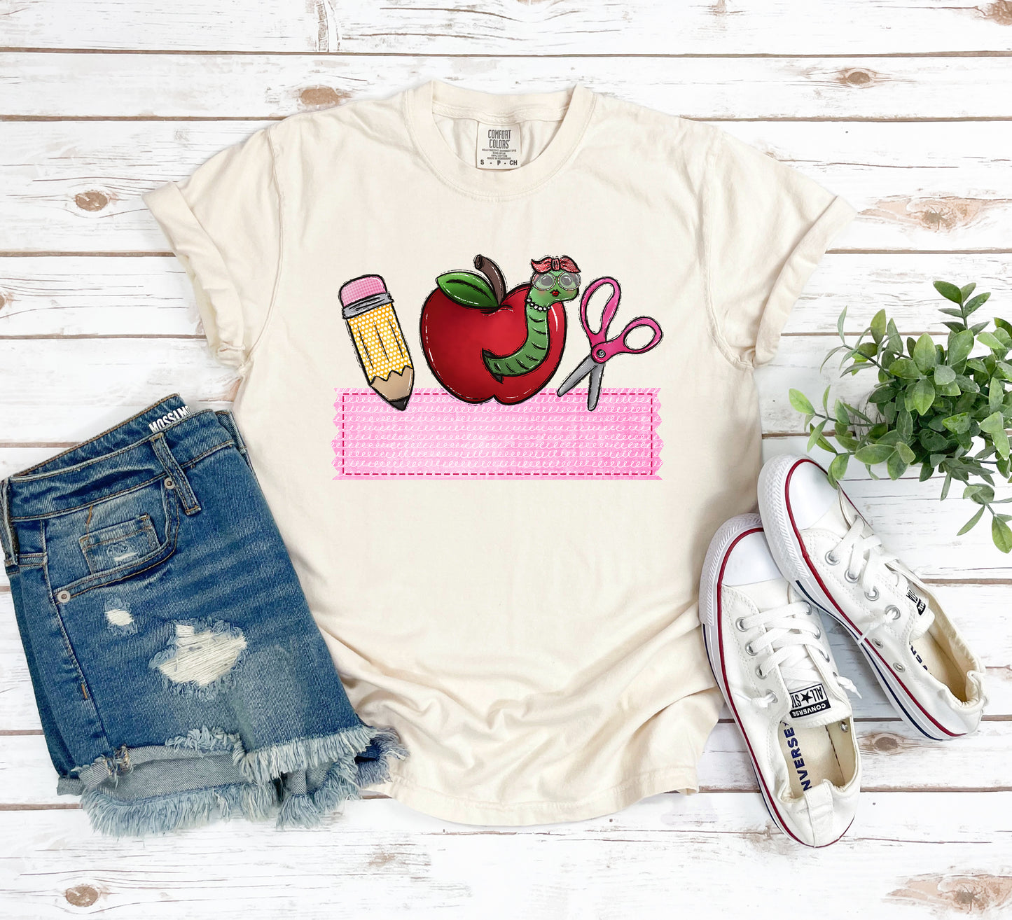 Back to School Trio GIRL Name Frame