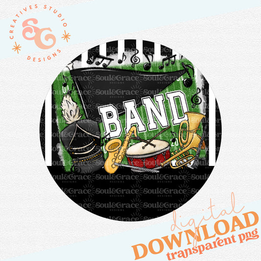 Band Tag Ornament Black