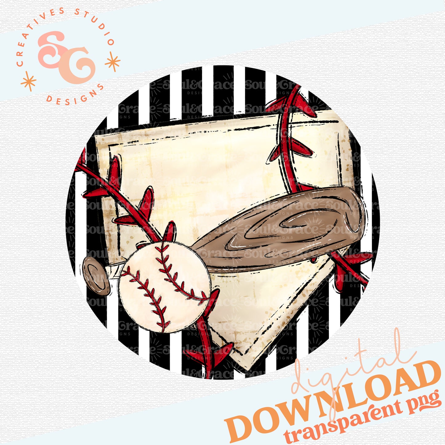 Baseball - Bag Tag - Door Hanger - Ornament