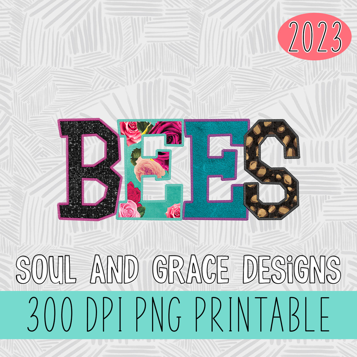 Bees Faux Applique