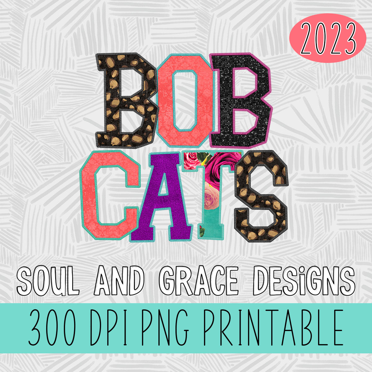 Bobcats Faux Applique