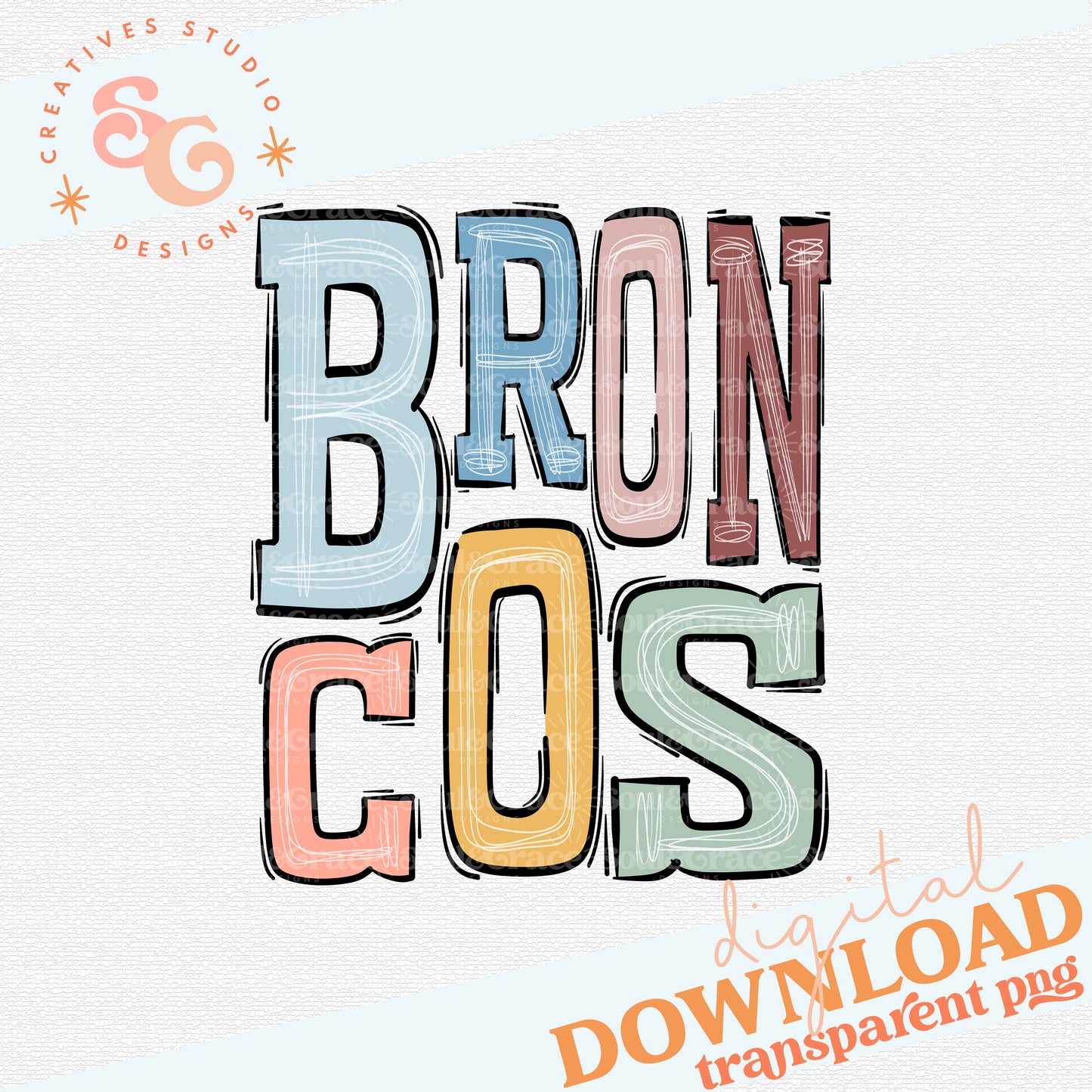 Boho Sports Broncos