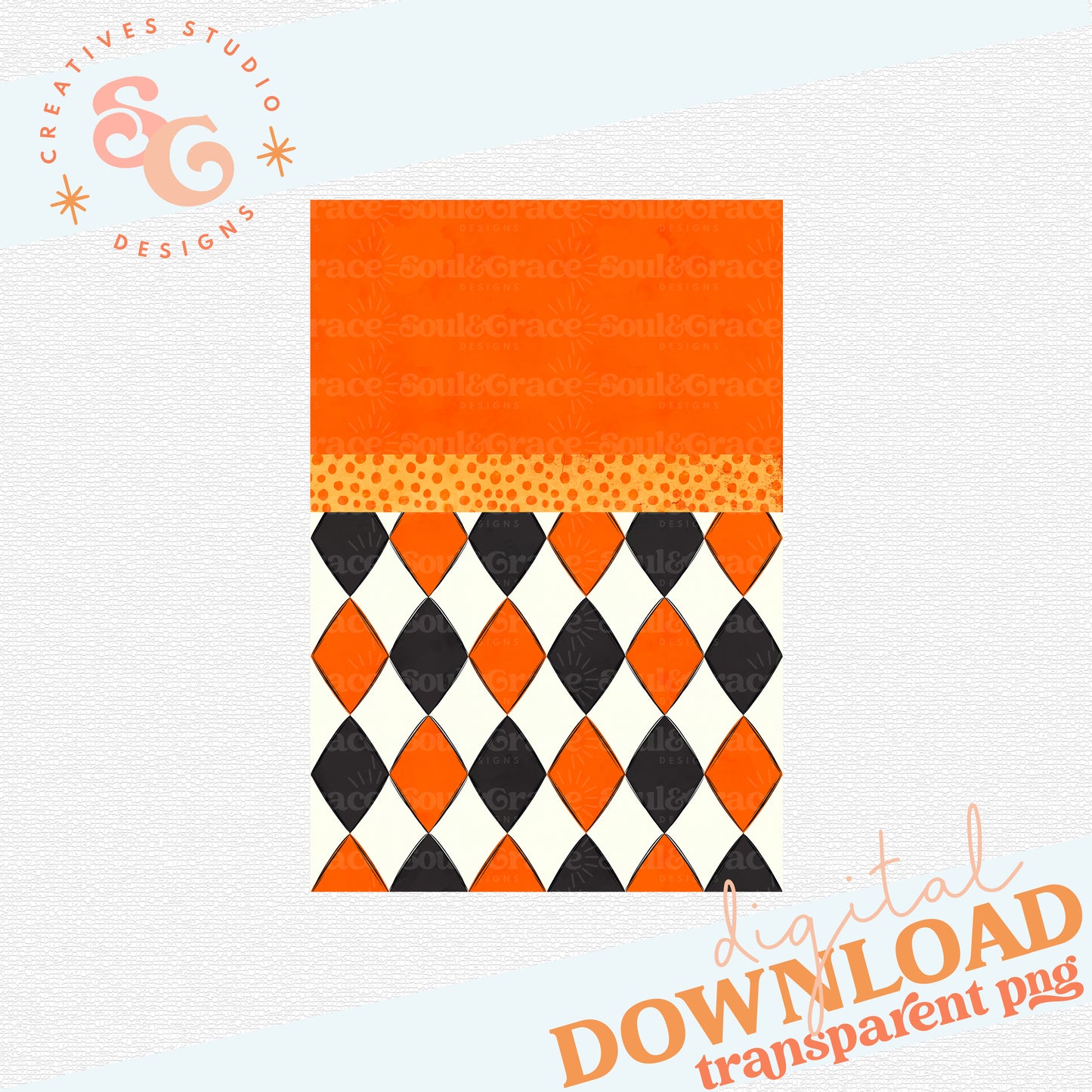 COMPOSITION NOTEBOOK COVERS ORANGE ARGYLE