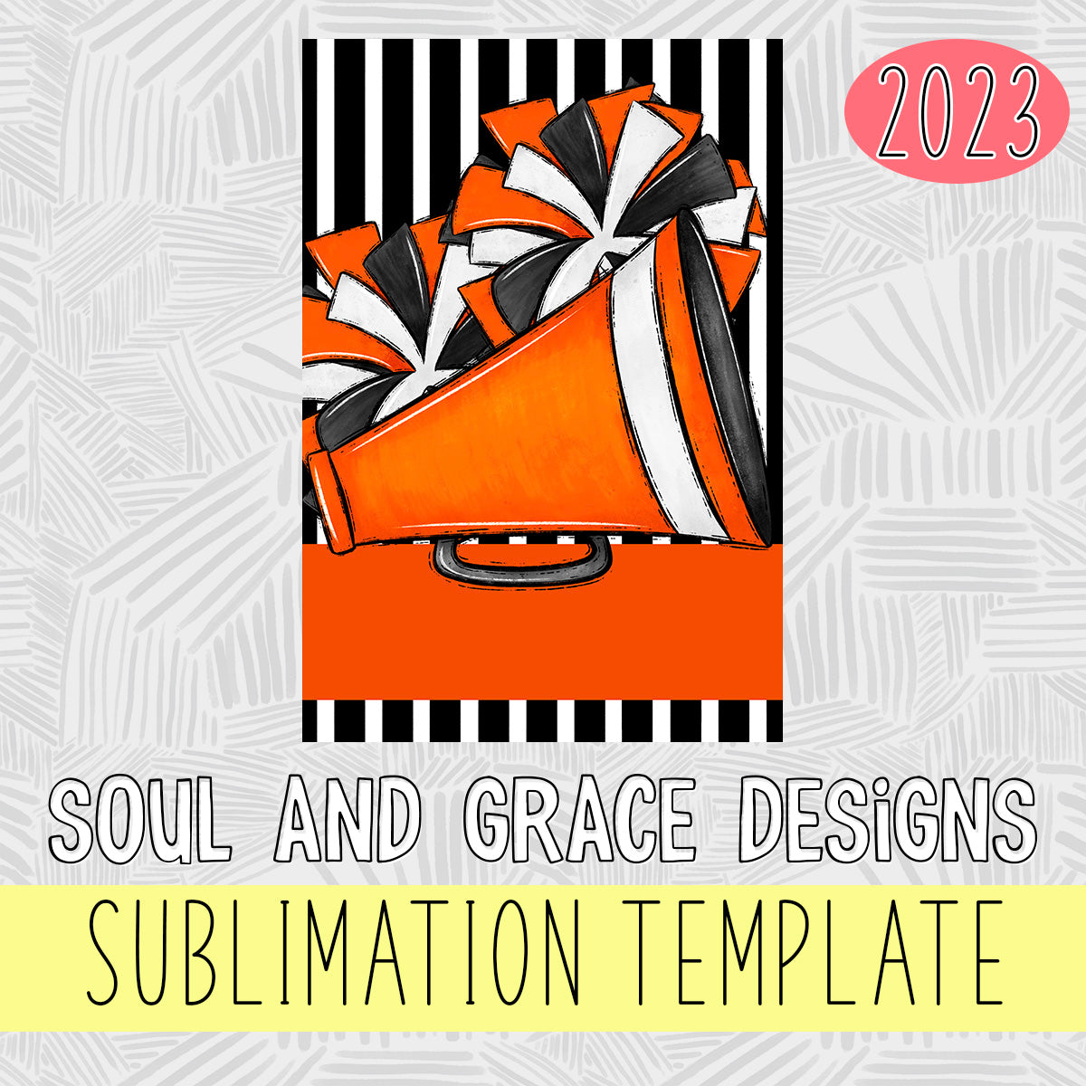 Team Spirit Cheer Garden Flag Orange