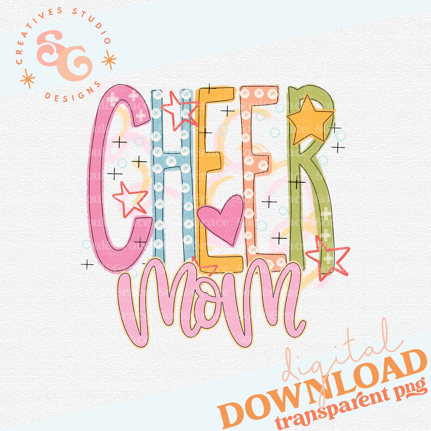 Cheer Mom Colorful