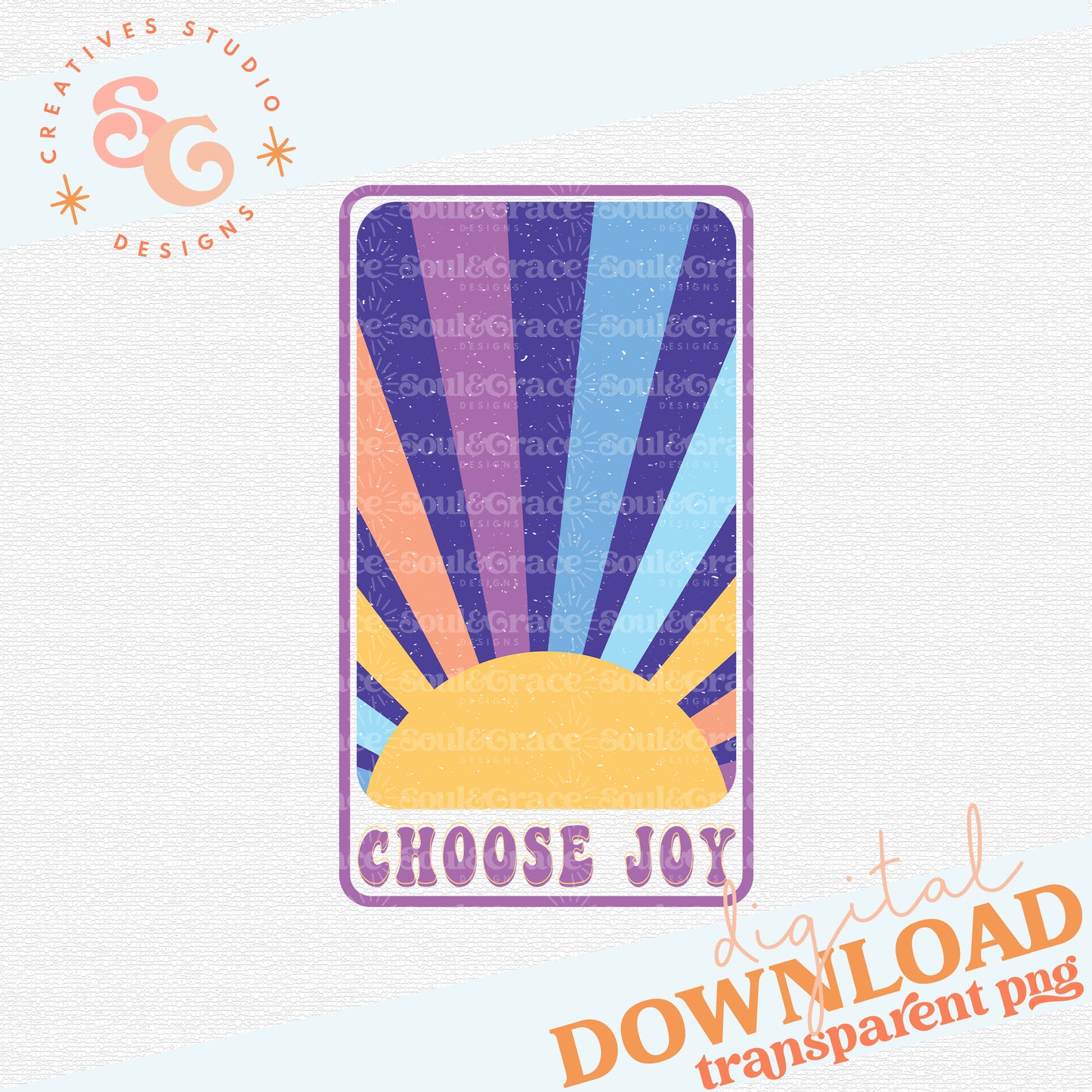 Choose Joy Sunshine Print & Cut Sticker