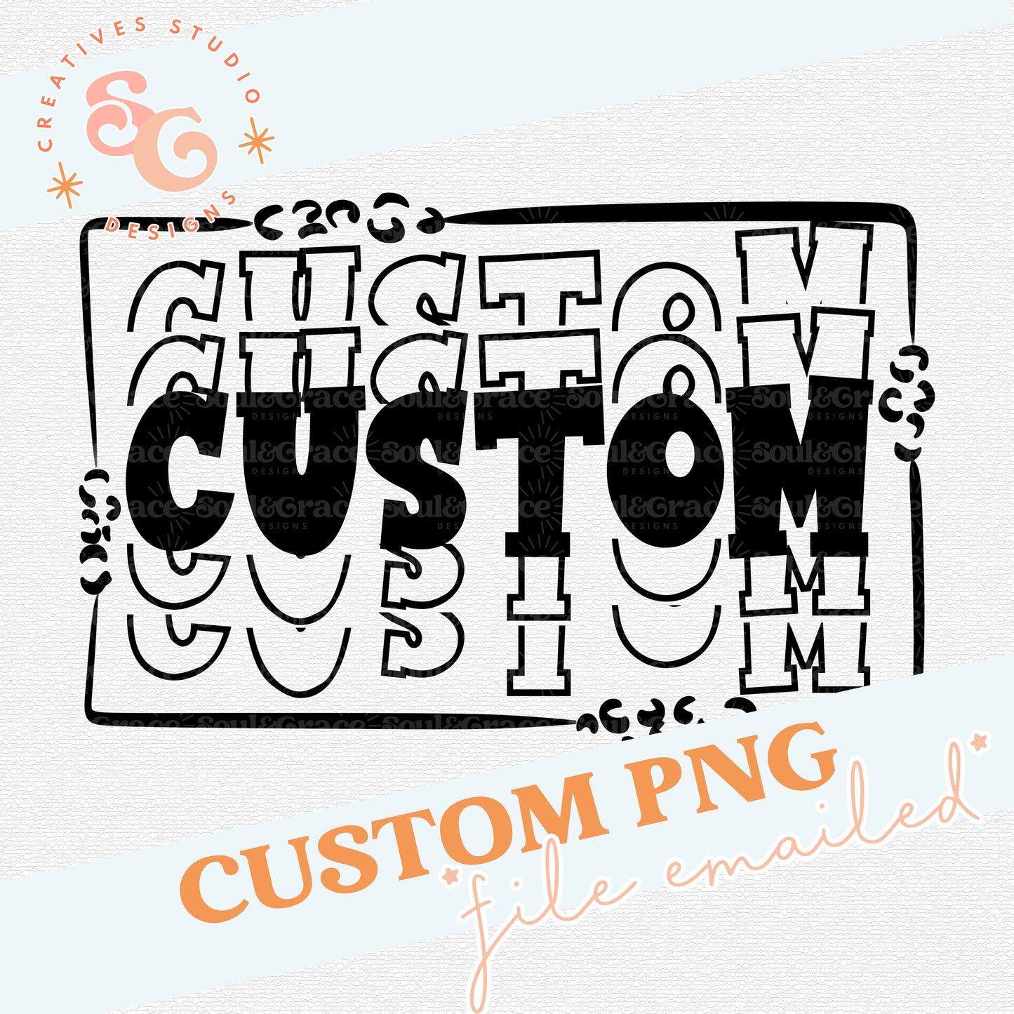 STACKED MASCOTS IN FRAME CUSTOM