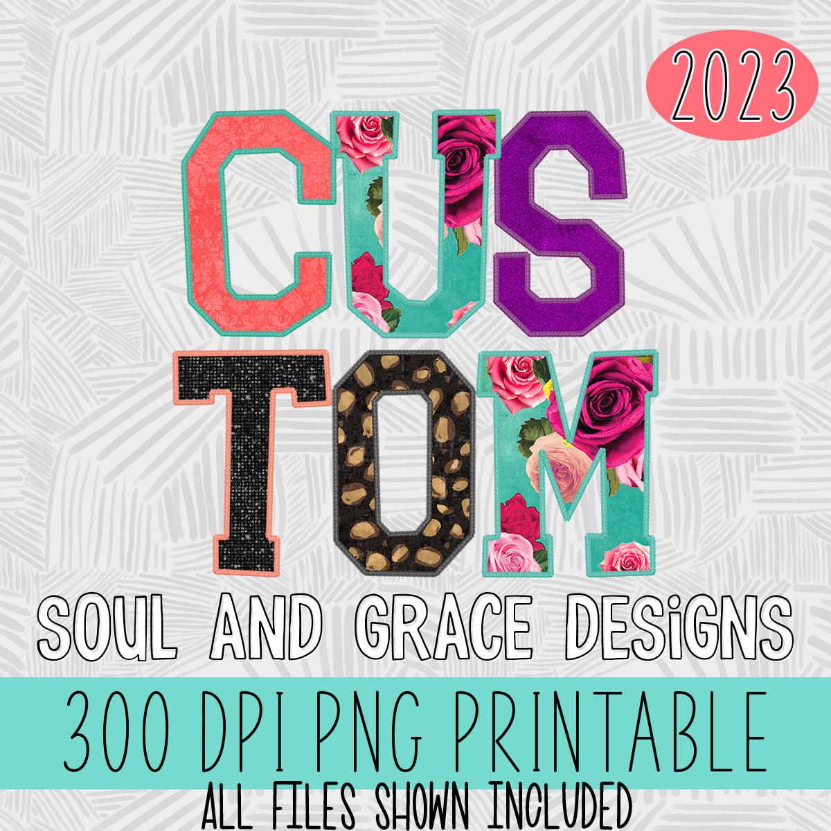 Custom Faux Applique Mascot