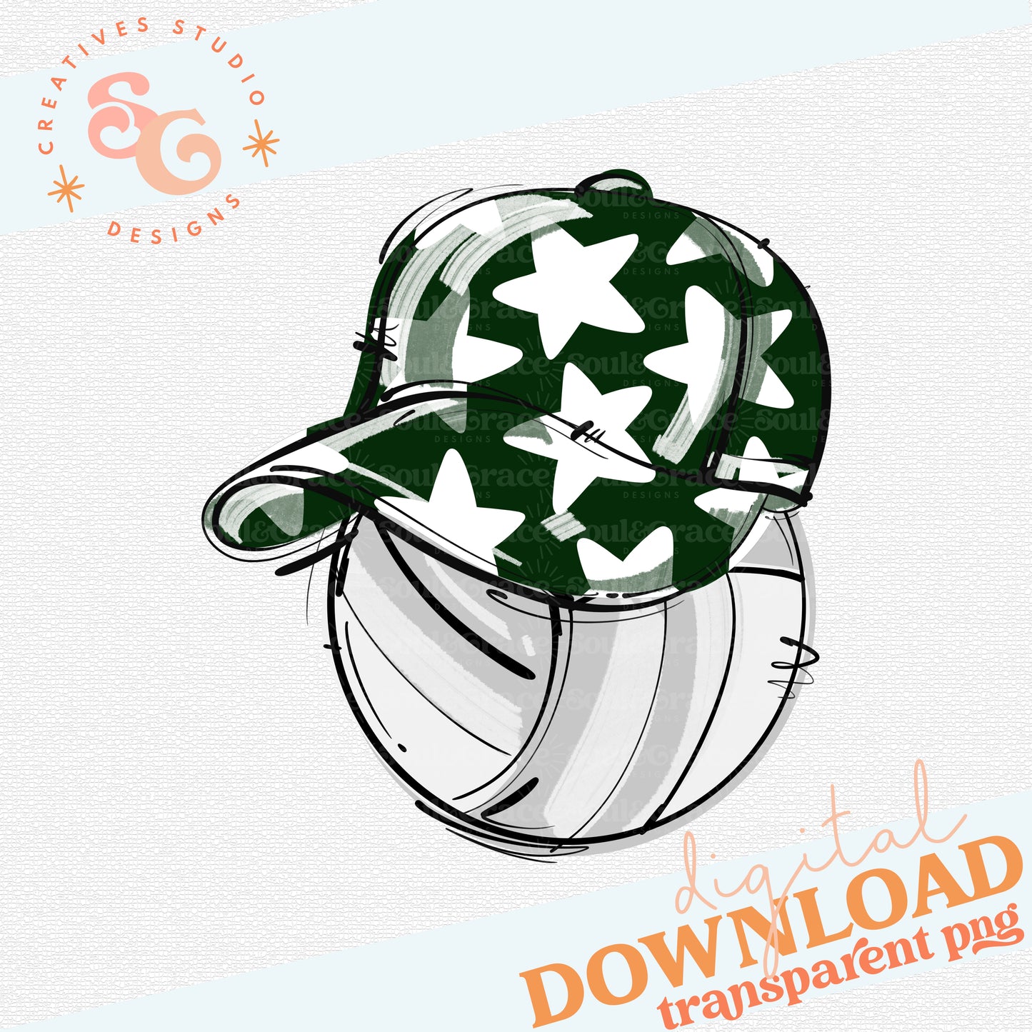 DARK GREEN PLAY BALL HAPPY FACE VOLLEYBALL