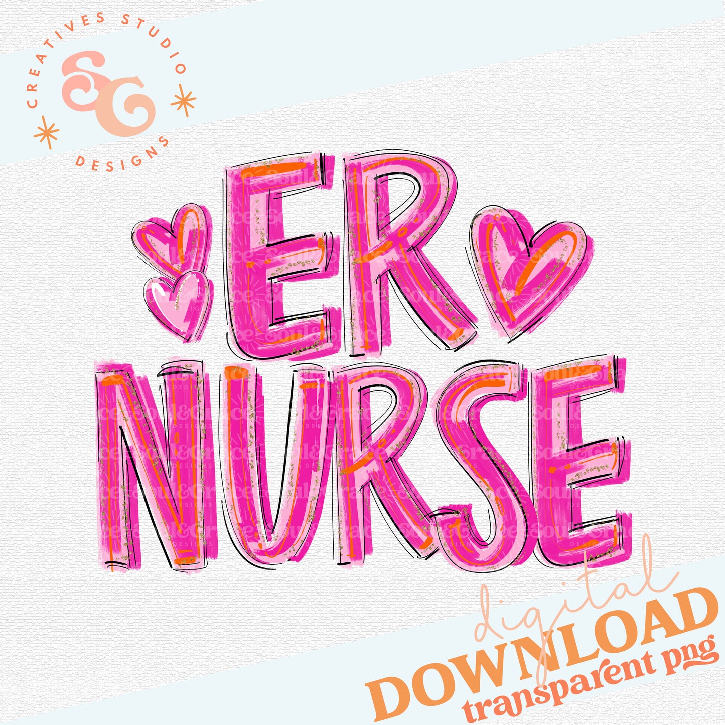 ER NURSE Pretty in Pink