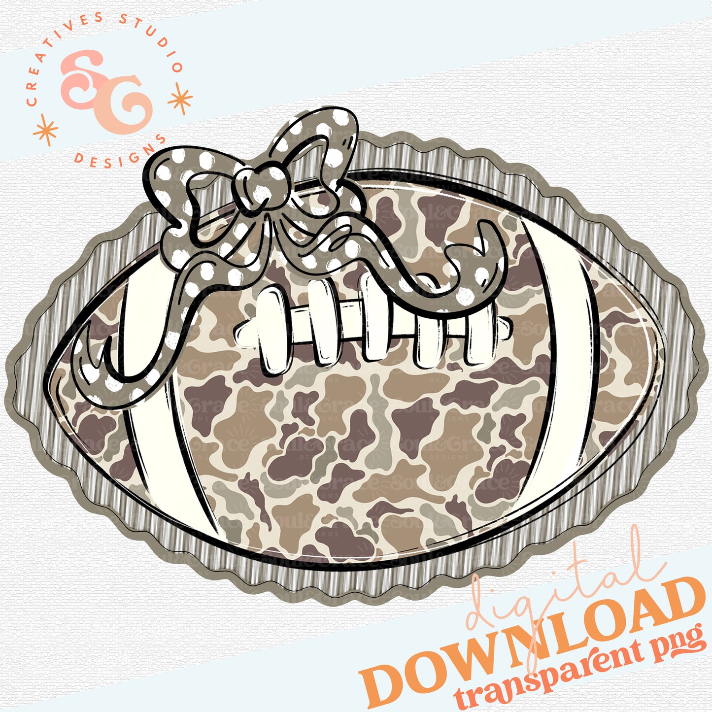 FOOTBALLS AND BOWS CAMO