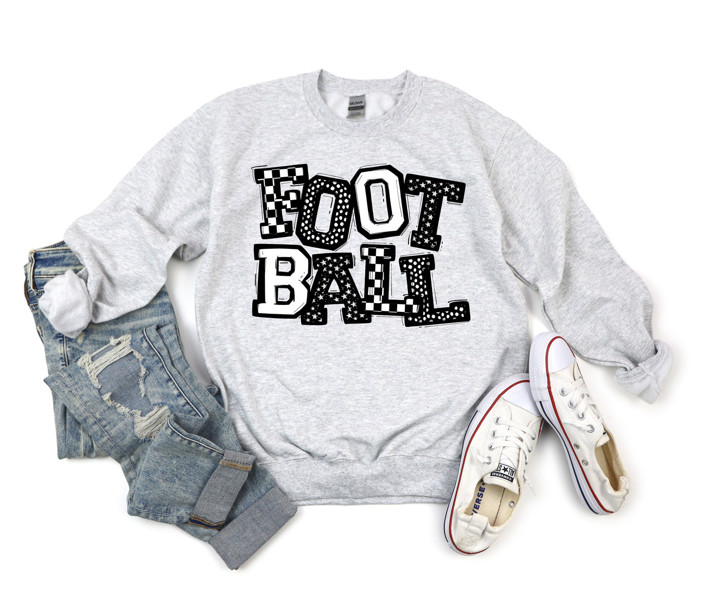FOOTBALL SO SPORTY BLACK WHITE