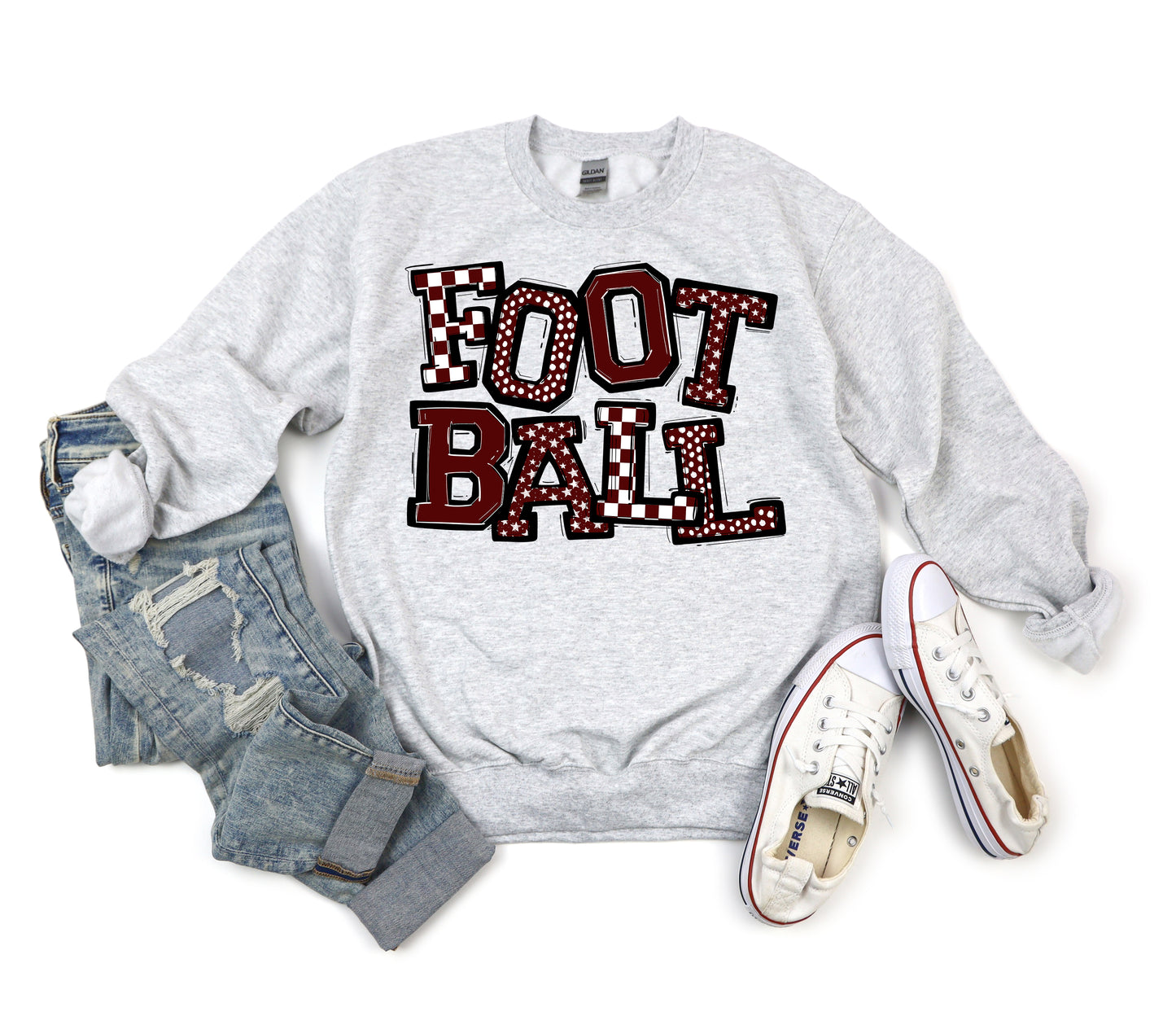 FOOTBALL SO SPORTY MAROON