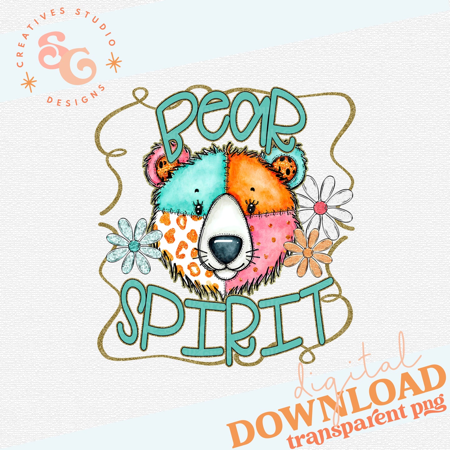 FUNKY RETRO SPIRIT BEAR