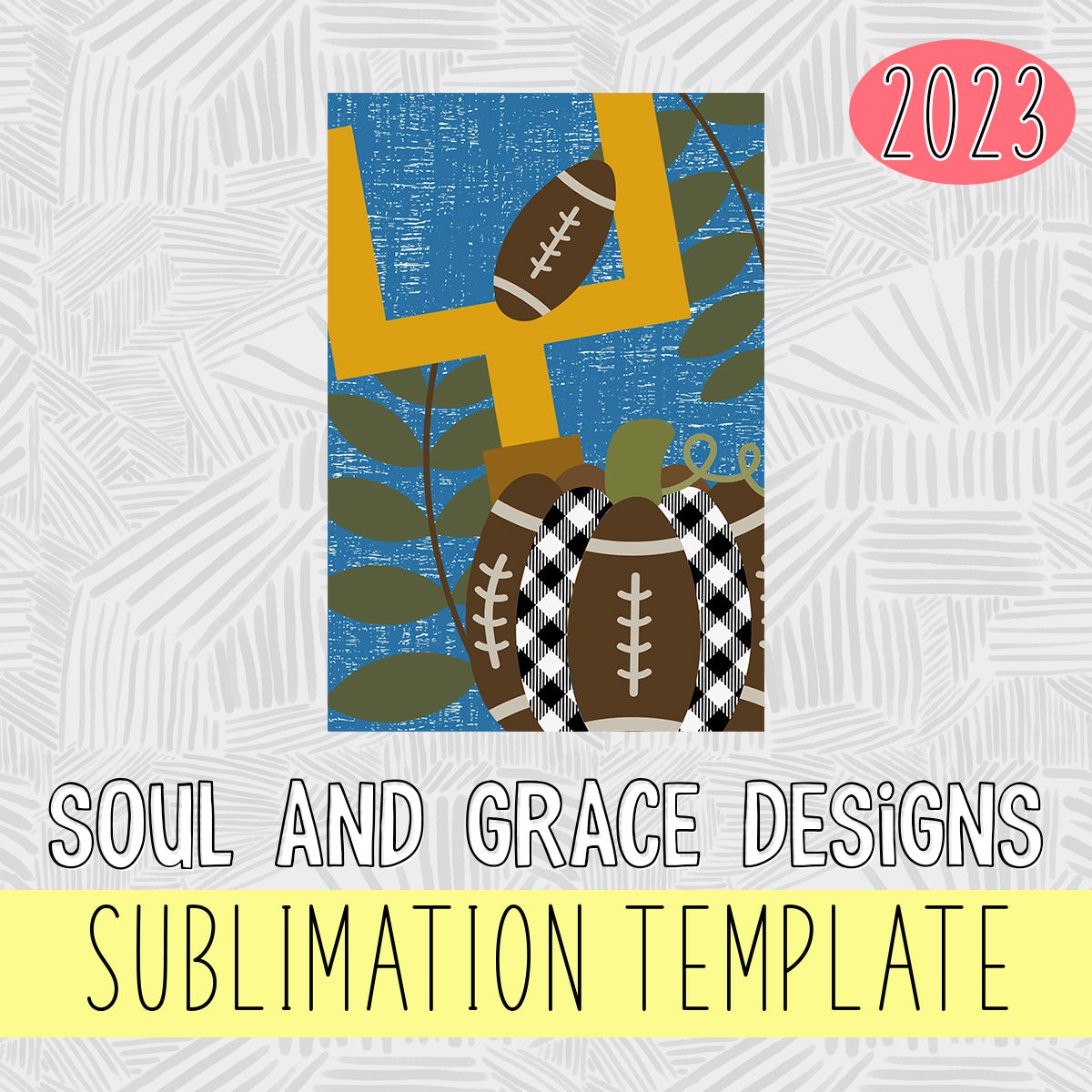 Fall Football Garden Flag