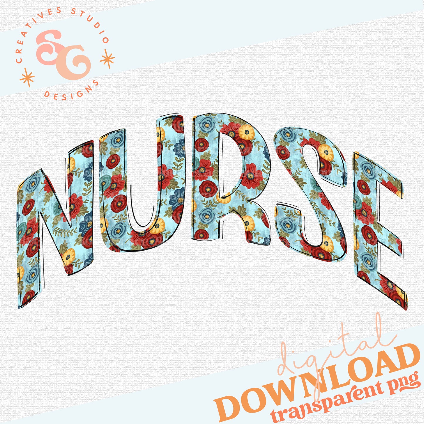 Fun Floral Nurse