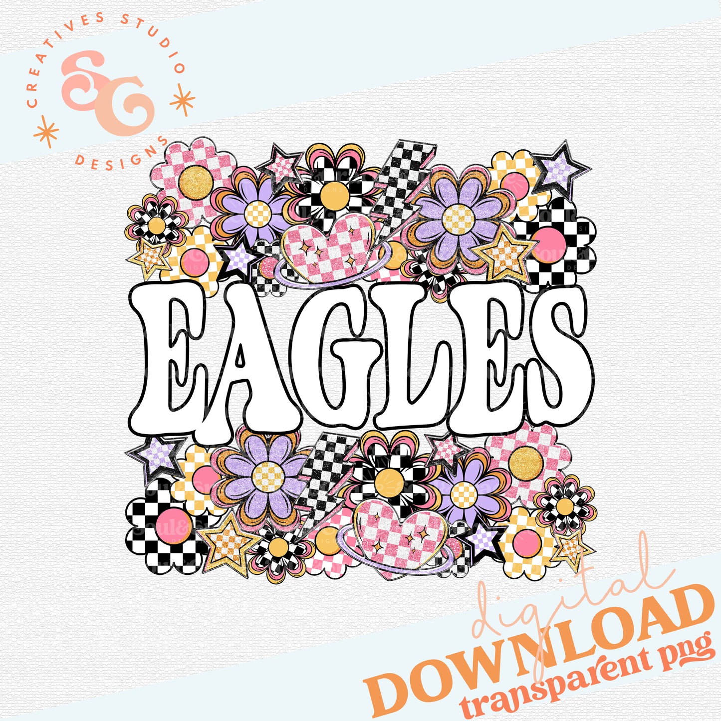 Funky Flowers Mascots EAGLES