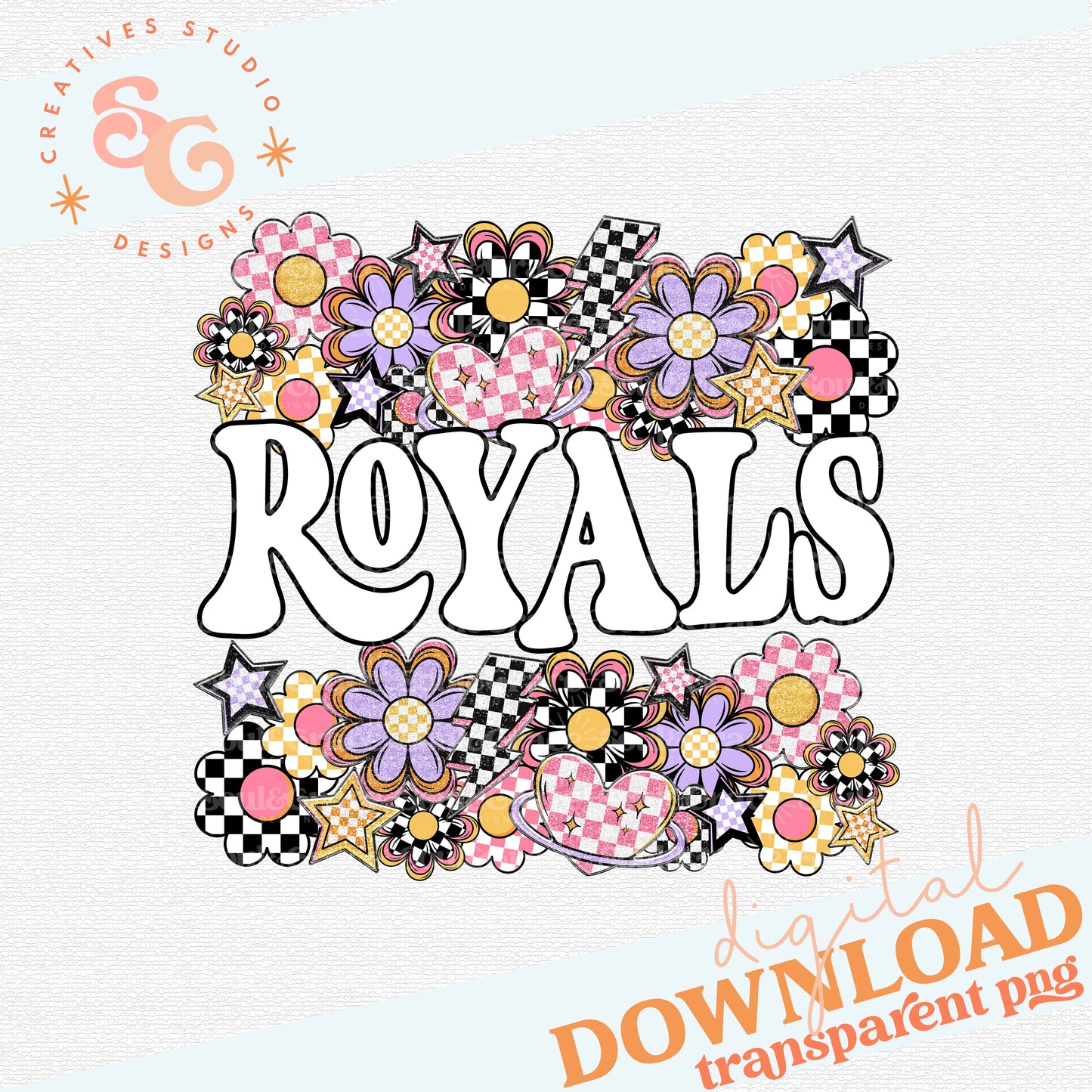 Funky Flowers Mascots ROYALS