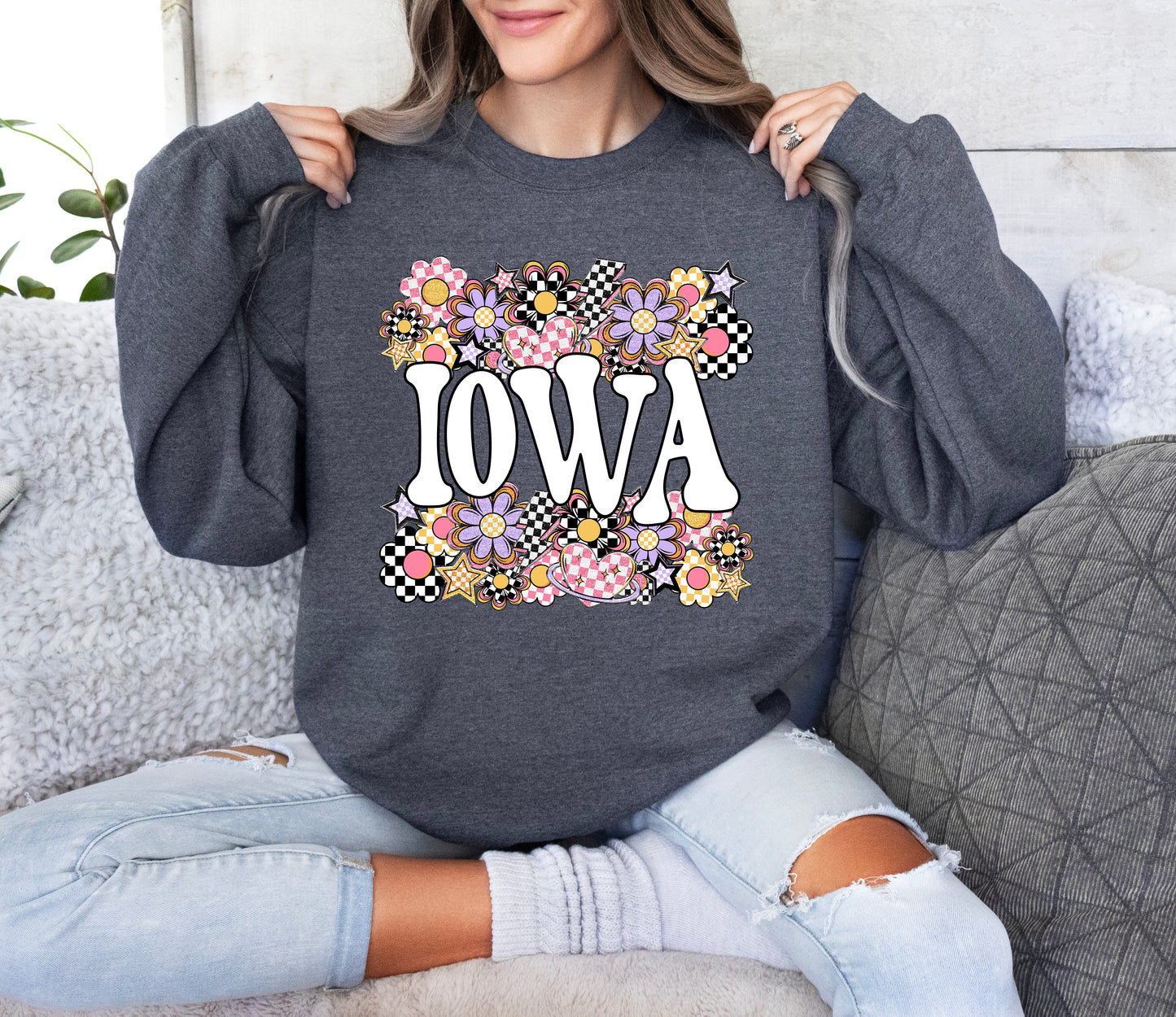 Funky Flowers States Iowa
