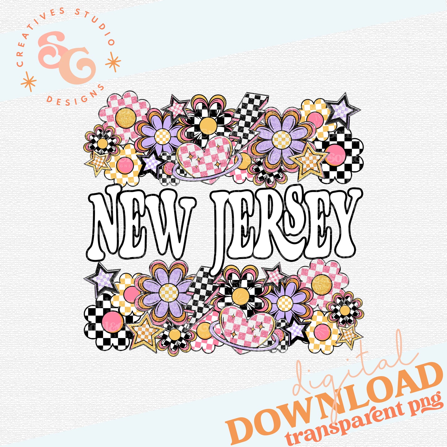 Funky Flowers States New Jersey