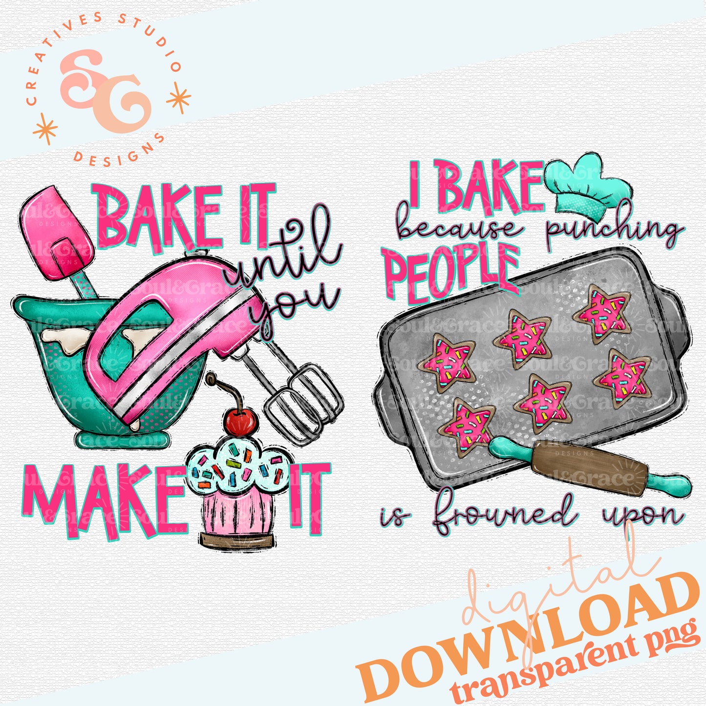 Funny Baking Tea Towel Set