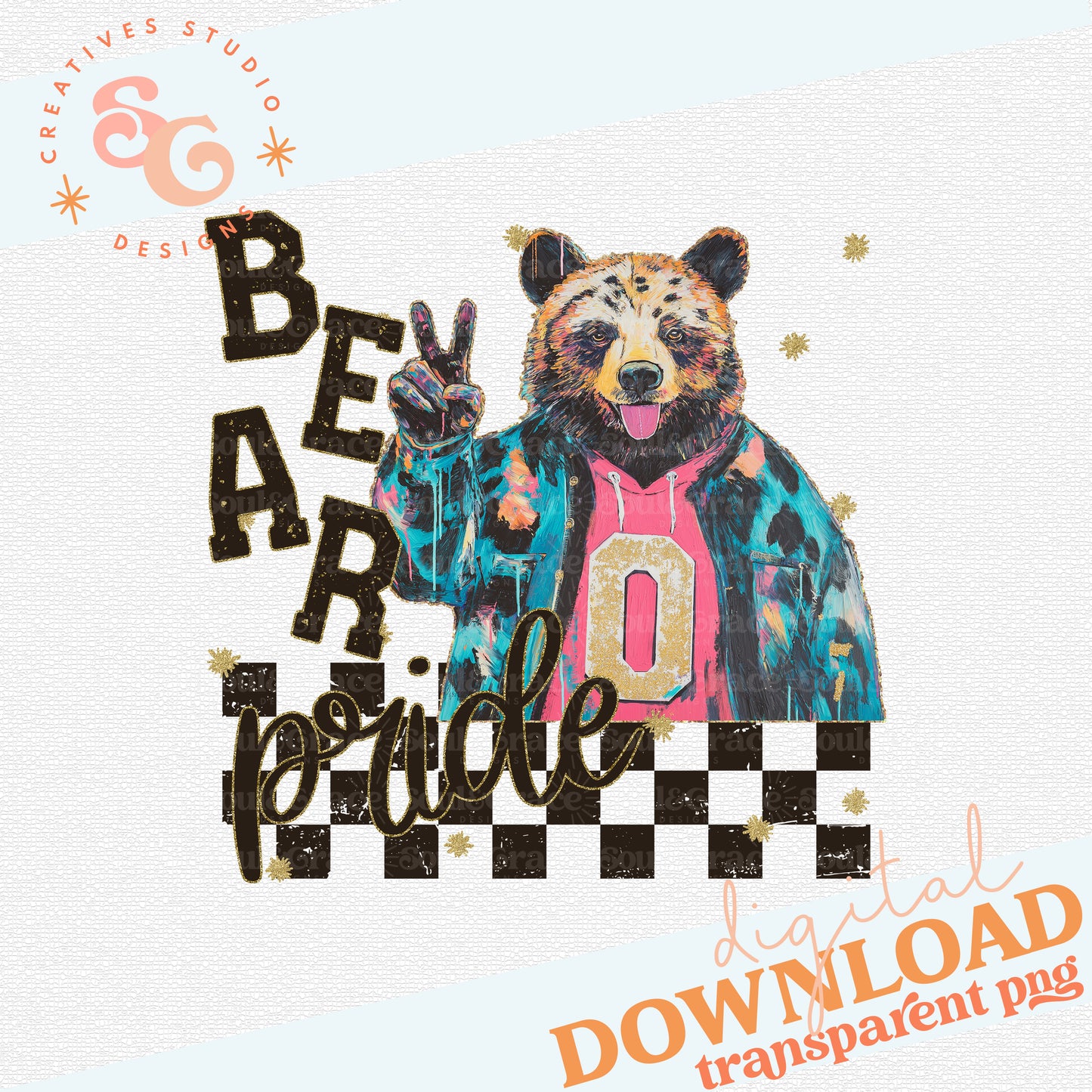 GRUNGE MASCOTS BEAR