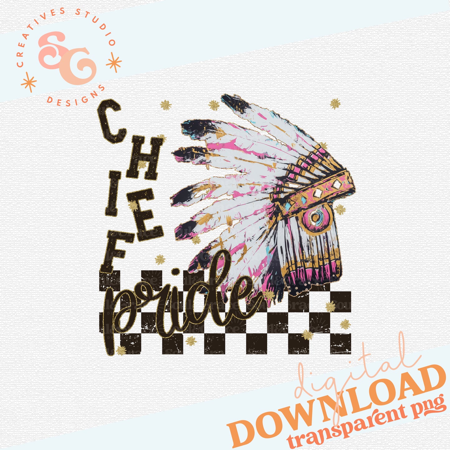 GRUNGE MASCOTS CHIEF