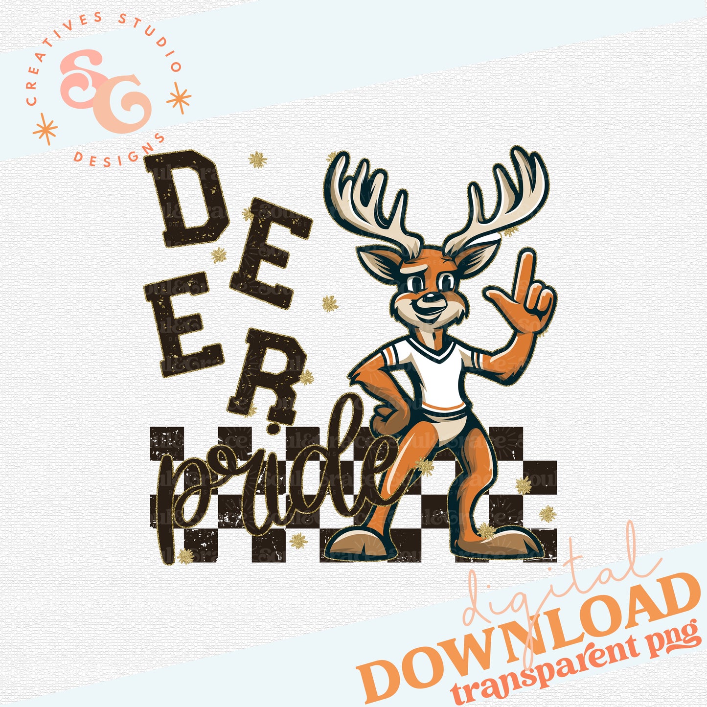 GRUNGE MASCOTS DEER
