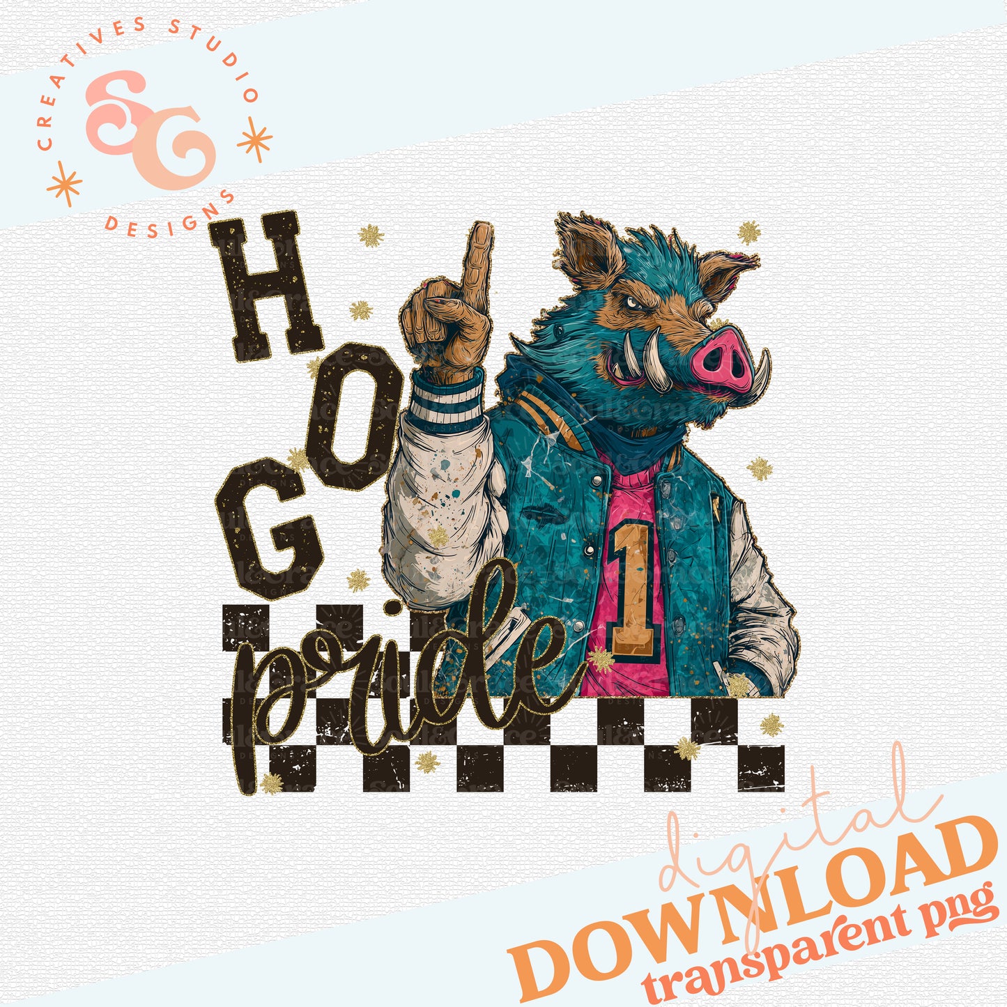 GRUNGE MASCOTS HOG
