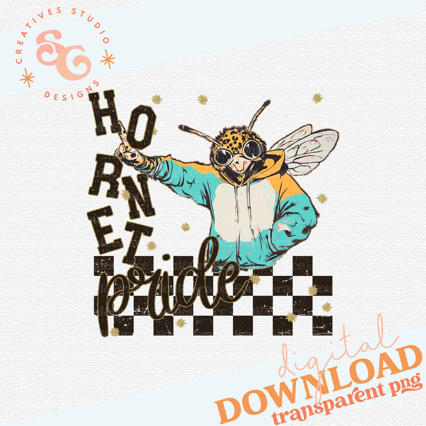 GRUNGE MASCOTS HORNET