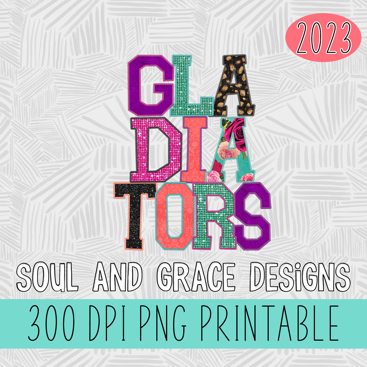 Gladiators Faux Applique