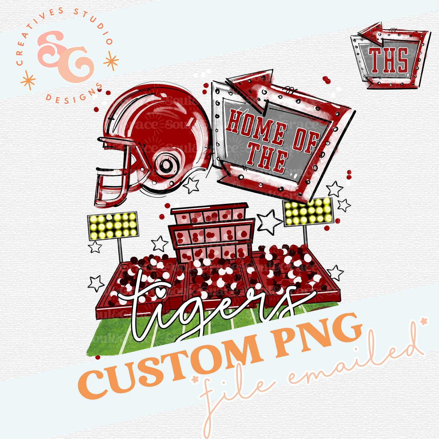 HOME OF THE OPEN FIELD MASCOT CUSTOM