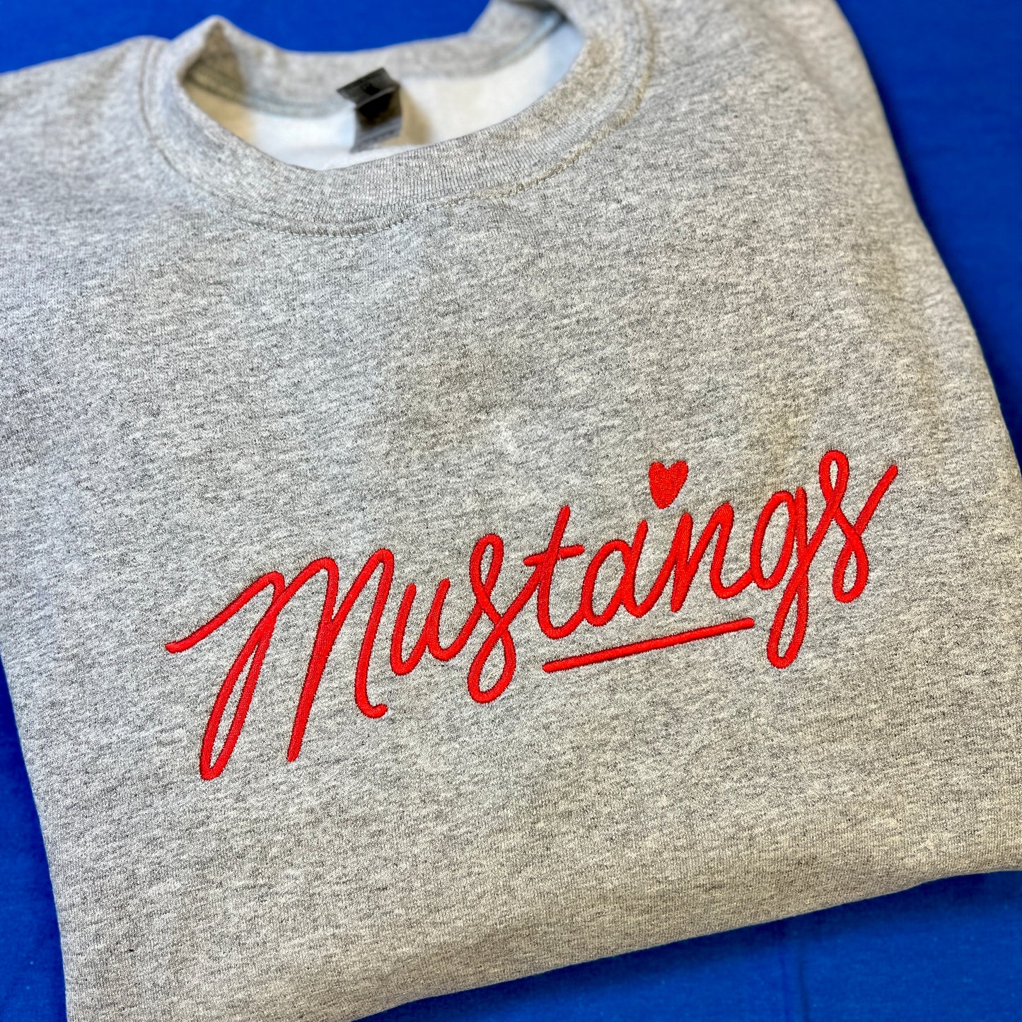 Handwritten Mustangs Machine Embroidery Design [DST]