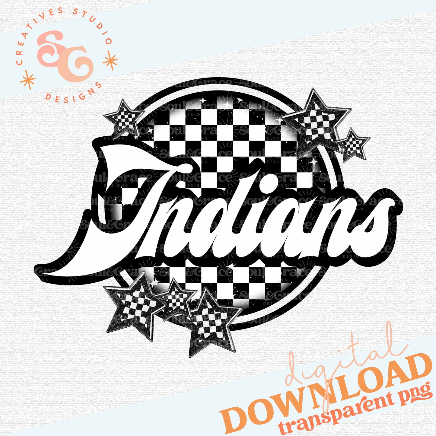 Indians Checker Mascots