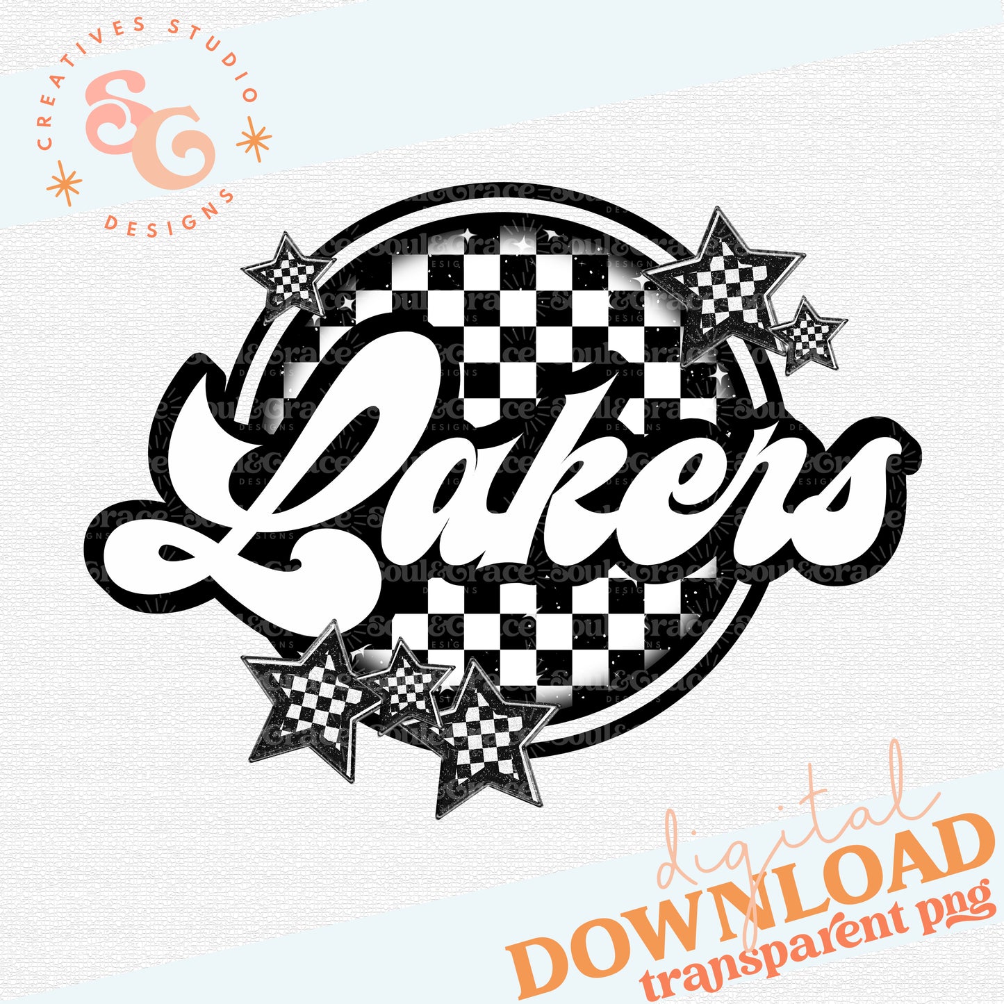 Lakers Checker Mascots
