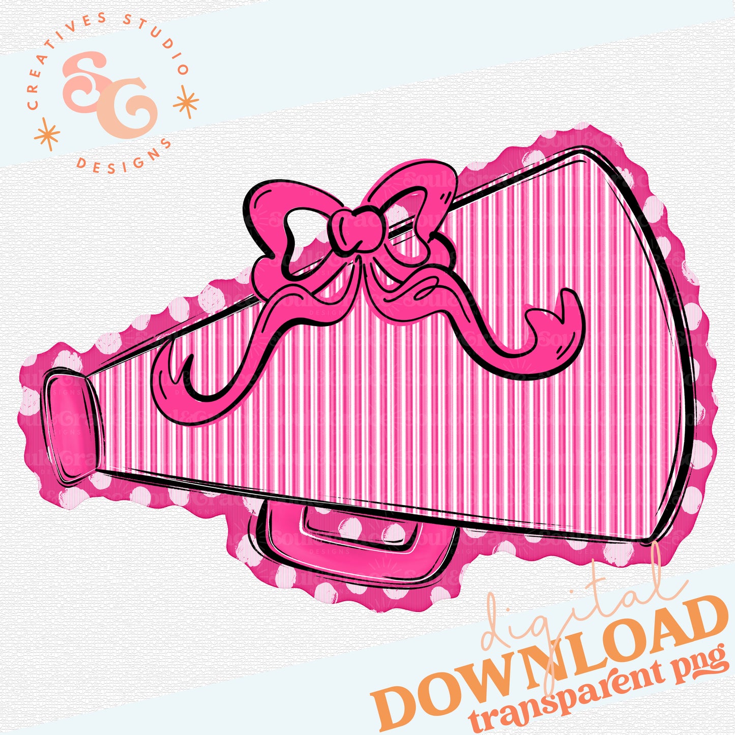 MEGAPHONES AND BOWS PINK