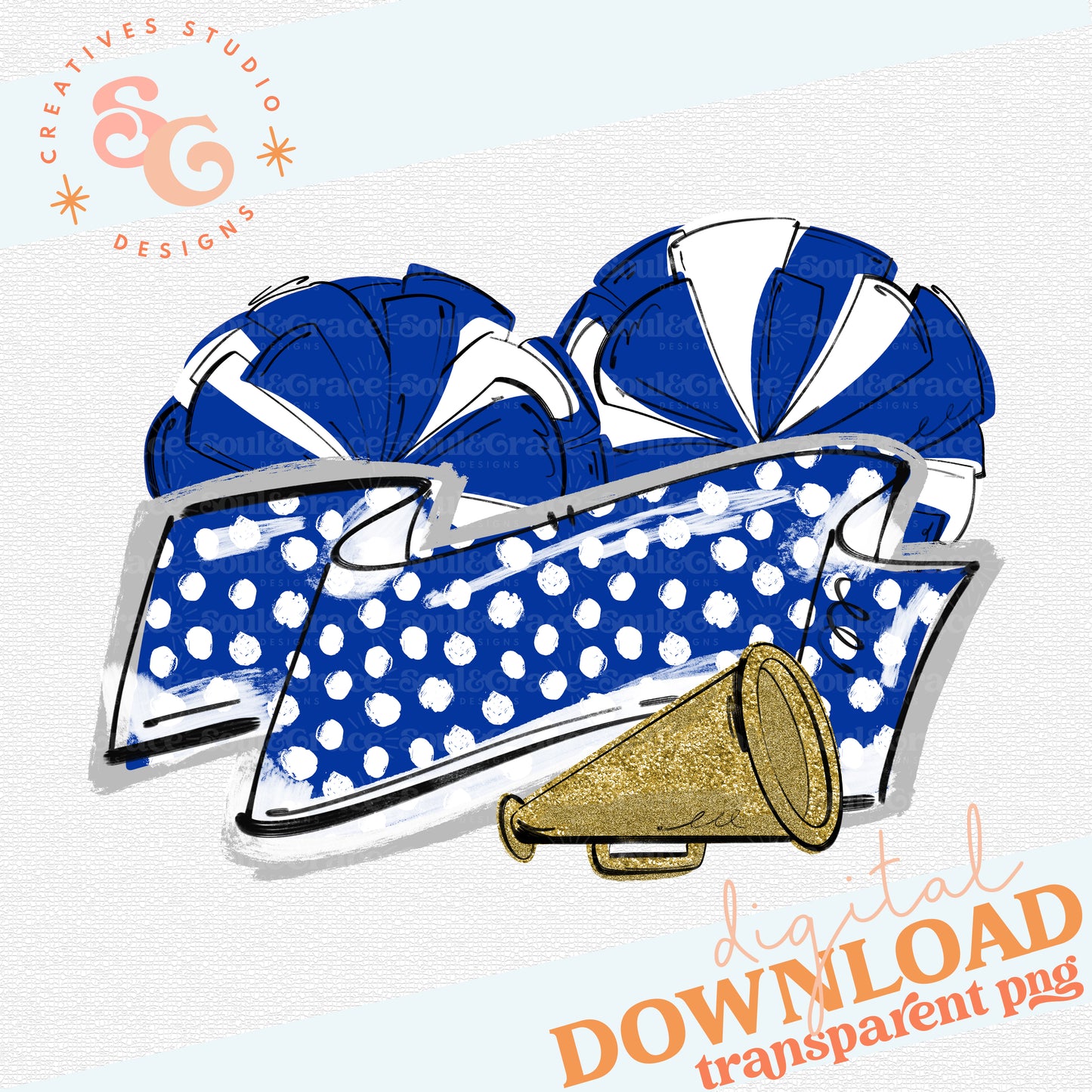 MUMS THE WORD CHEER BANNER ROYAL GOLD