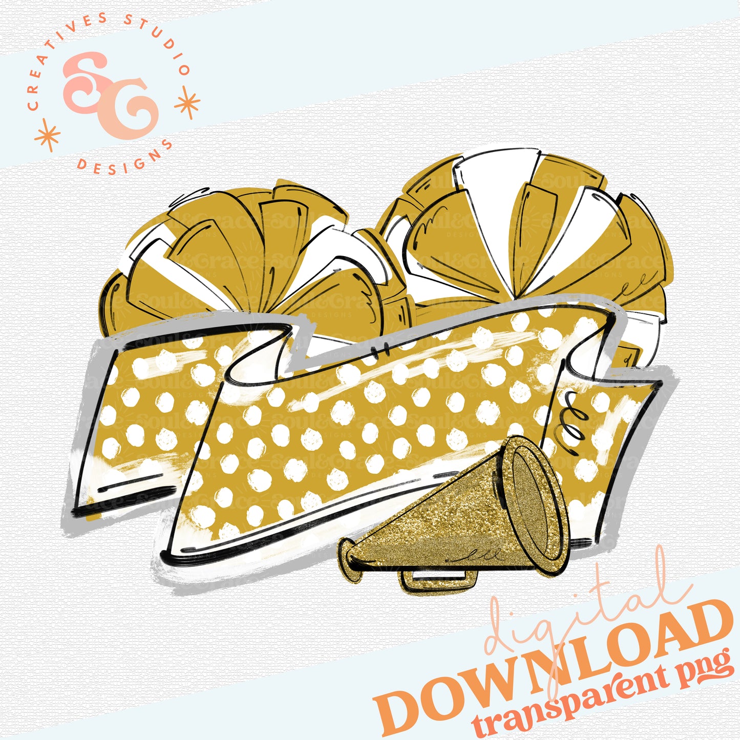 MUMS THE WORD CHEER BANNER VEGAS GOLD