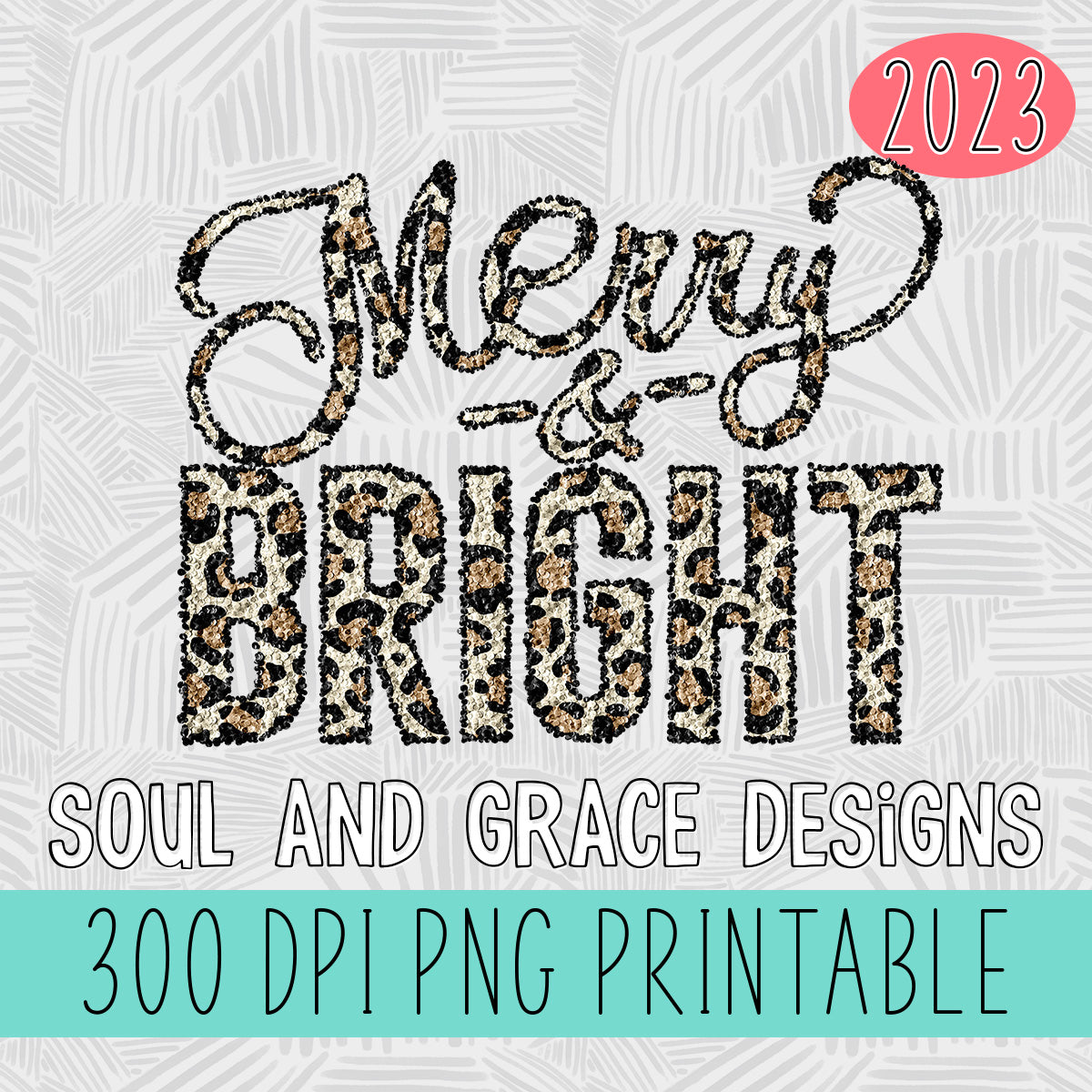 Merry & Bright Leopard Sequins