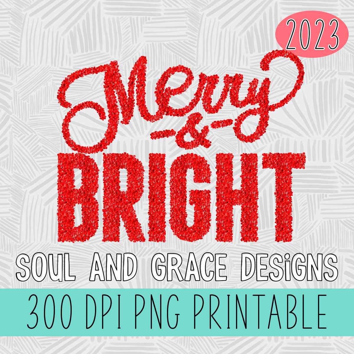 Merry & Bright Red Sequins