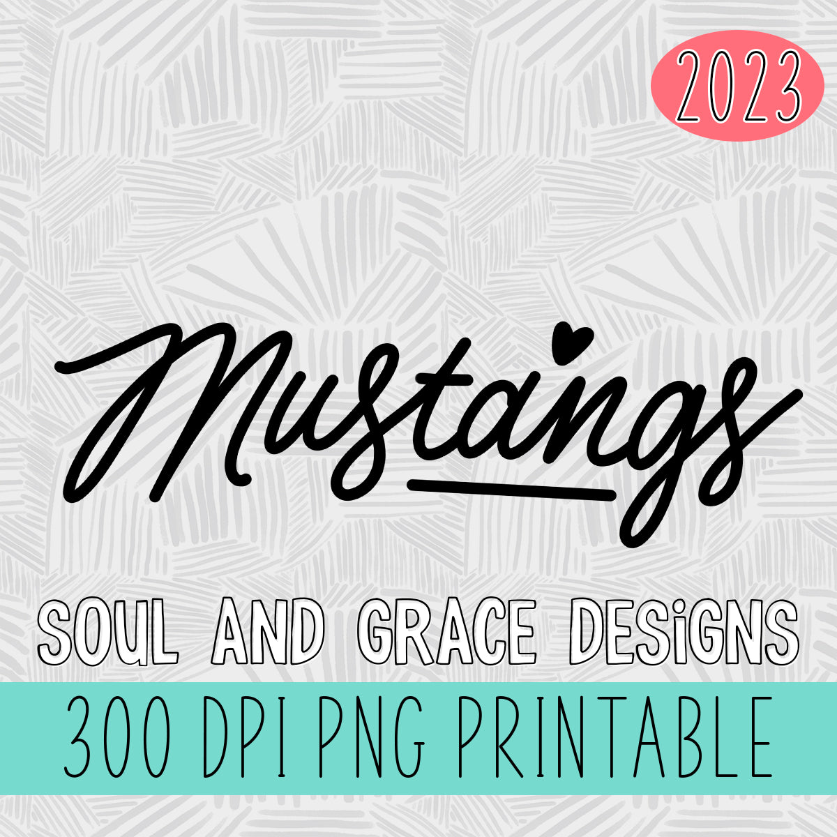 Hand Lettered Mustangs